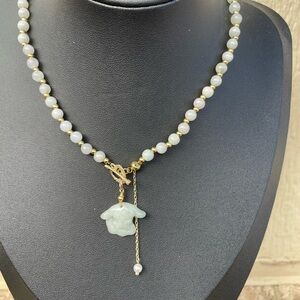 Elegant Cinnamoroll Jade Necklace